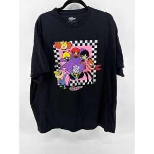 Cartoon Network, The Powerpuff Girls, Black Graphic Print, Unisex Size XXL